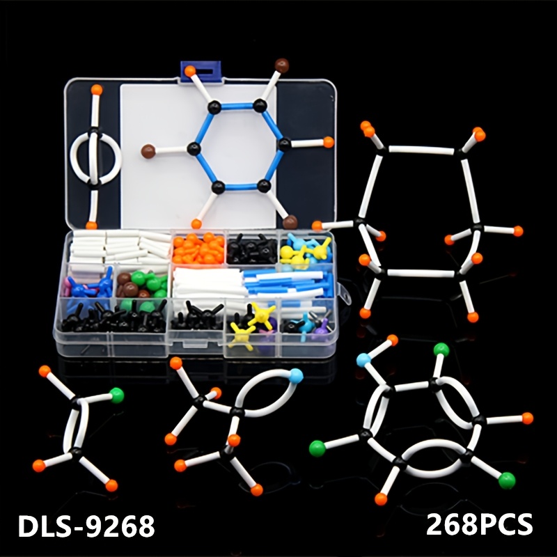 Chemistry Set Beginner - 268Pcs Set Model Molekul dalam Kotak,