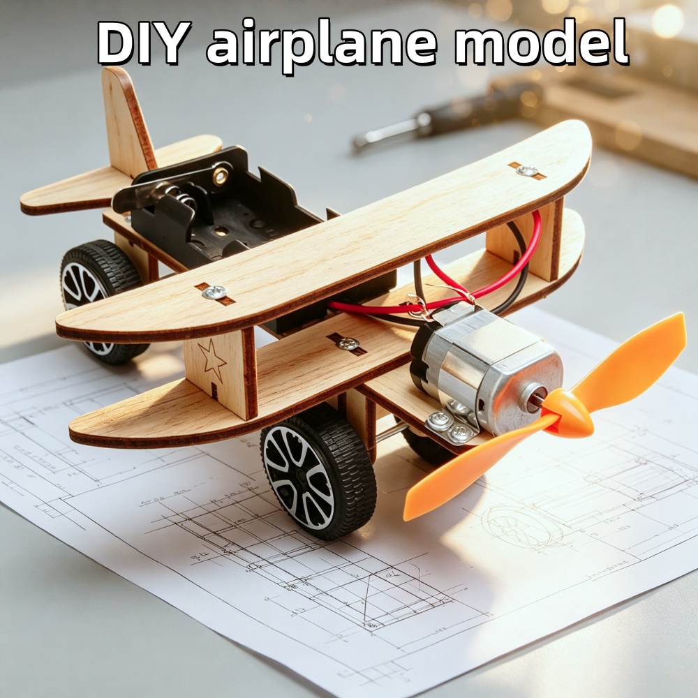 Science Hobby Kit - Kit Percobaan Sains Model Pesawat Kayu