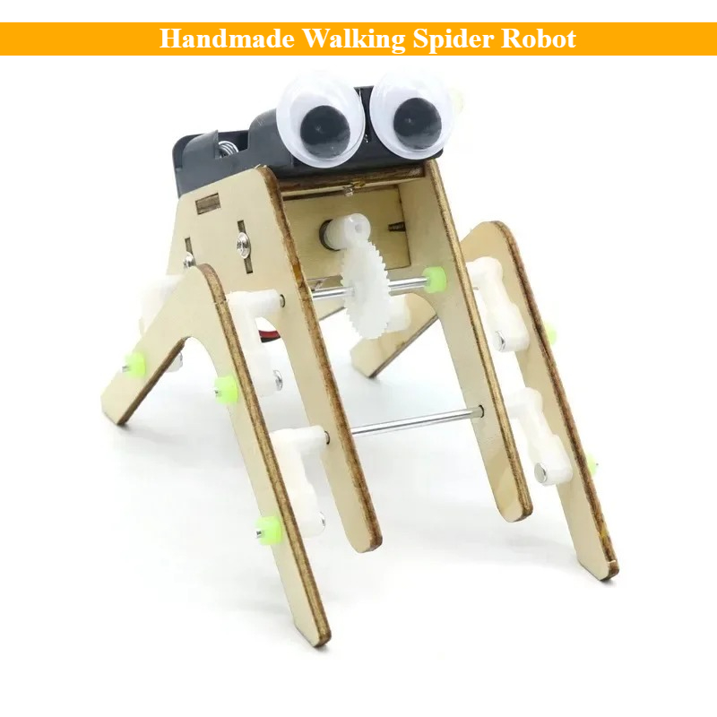 Science Robot - Robot Laba-laba Berjalan Buatan Sendiri Imajinasi