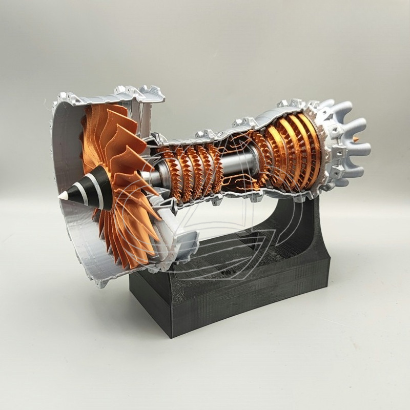 Science Hobby Kit - Model Mesin Turbofan Mini yang Dapat