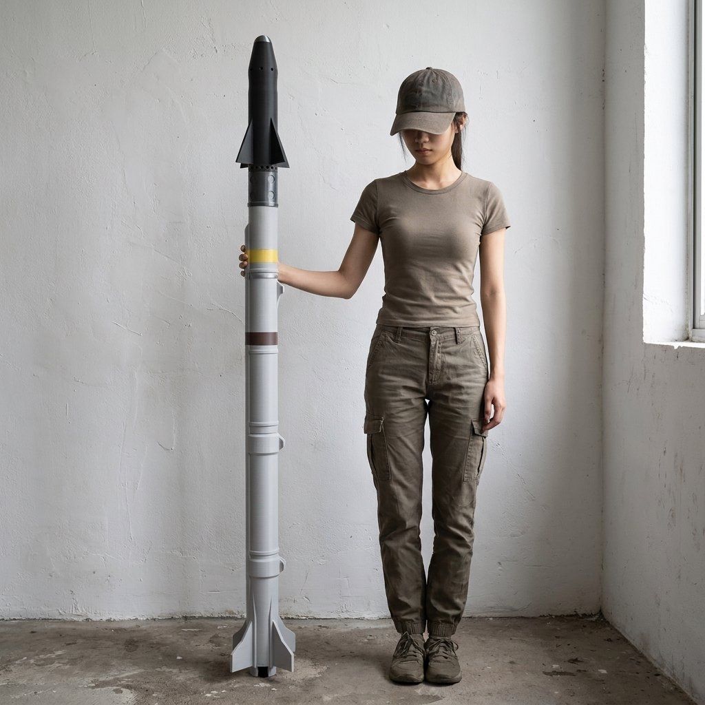 Science Exhibition Models - Model Rudal AIM-9X Sidewinder USAF Skala