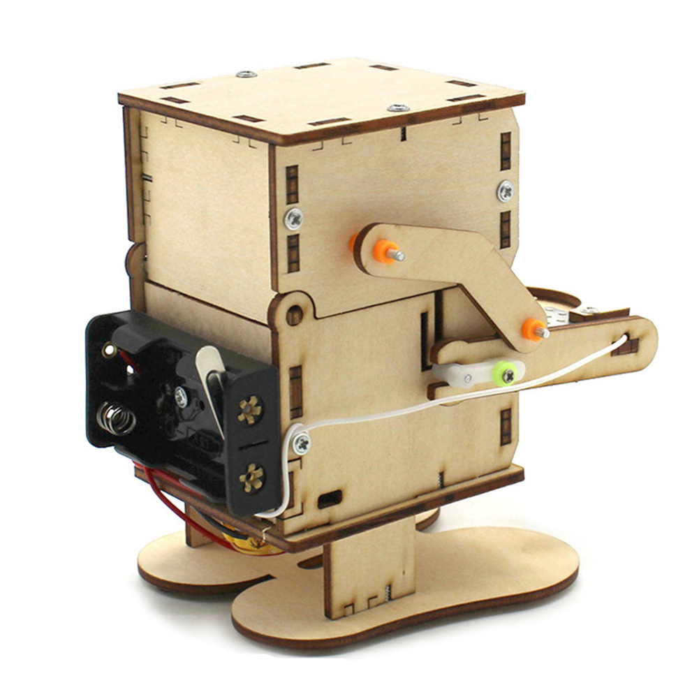 Robot Kayu Rakitan DIY Model P - Science Robot ulasan dan harga