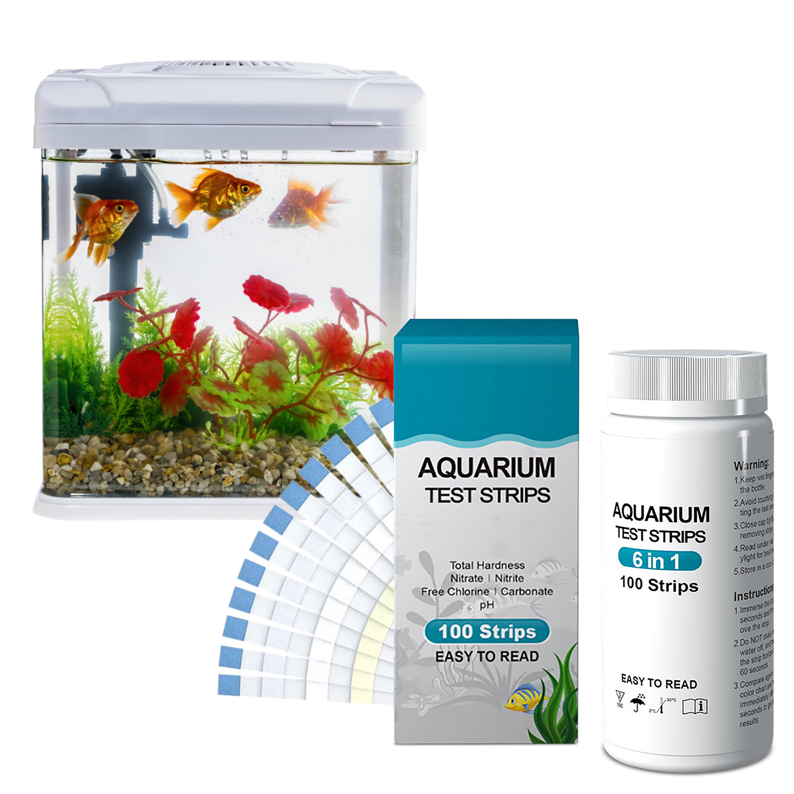 100 Buah 6-In-1 Kit Strip Tes  - Ph Strip Test ulasan dan harga