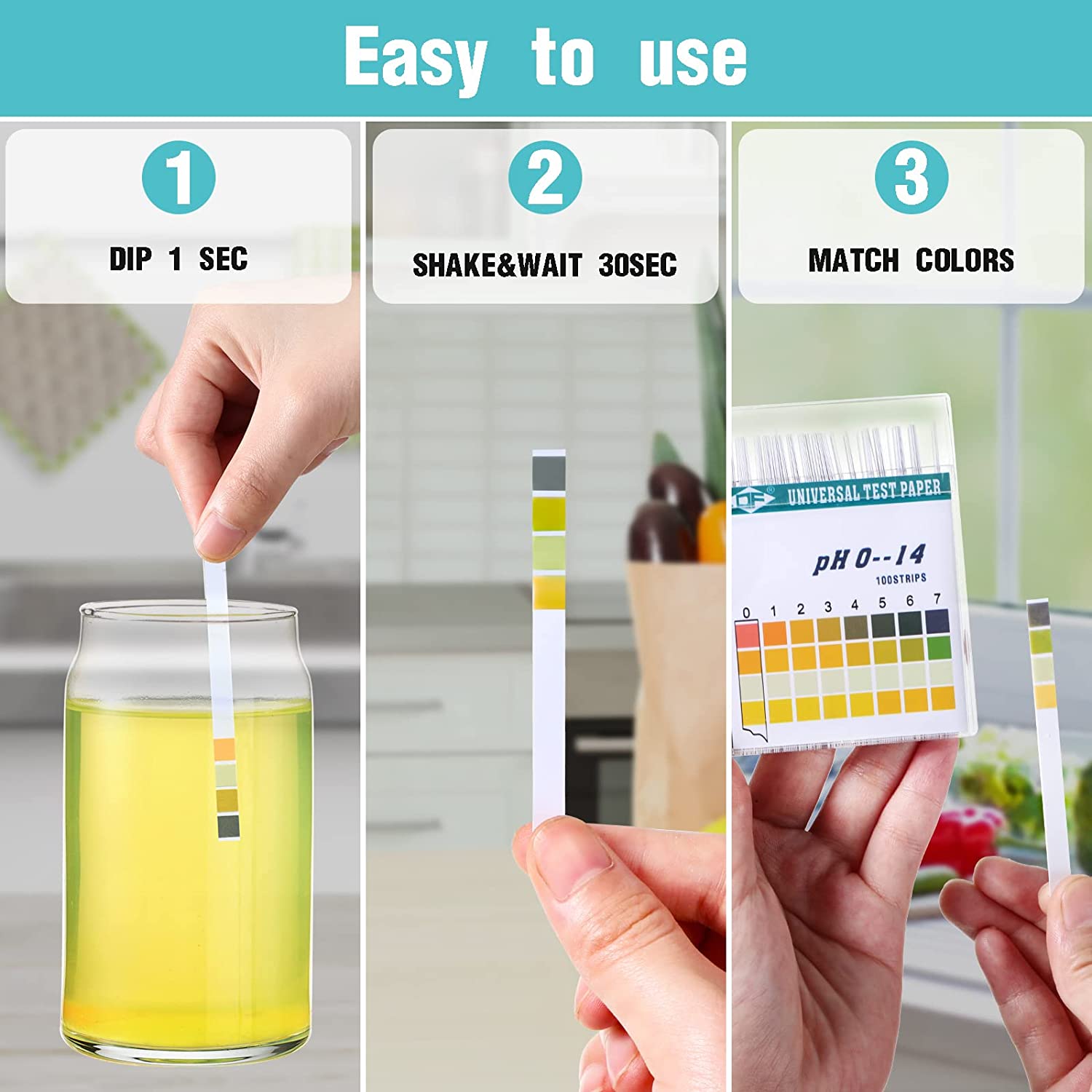 100 strip 0-14 PH kertas indik - Ph Strip Test ulasan dan harga