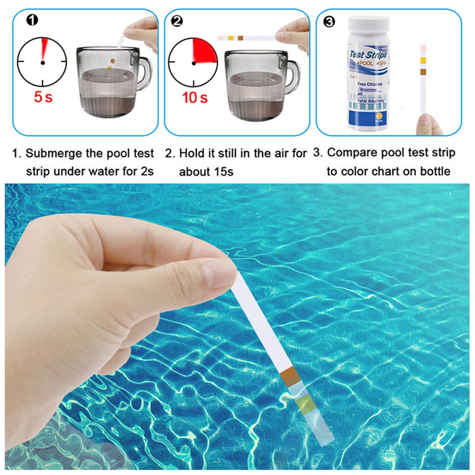 Strip Tes PH Klorin SPA Kolam  - Ph Strip Test ulasan dan harga