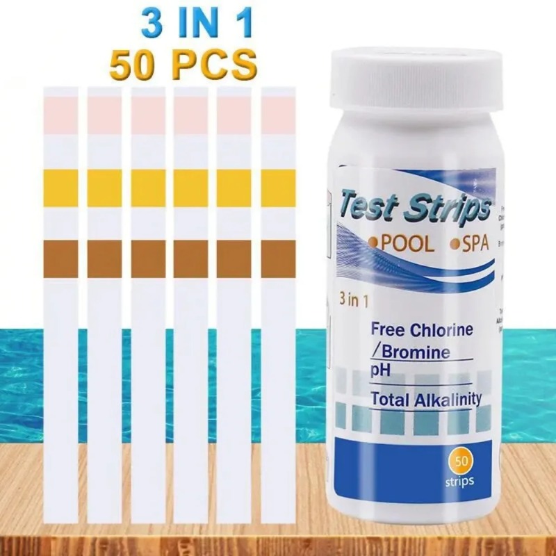 Strip Tes PH Klorin SPA Kolam  - Ph Strip Test ulasan dan harga